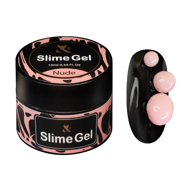 Гель-жуйка для дизайну нігтів F.O.X Slime Gel, Nude, 10 мл