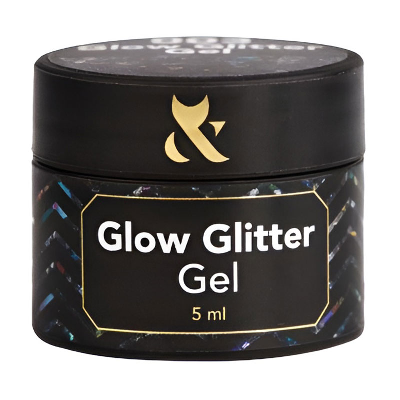 Глітер для дизайну нігтів F.O.X Glow Glitter Gel 003, 5 мл