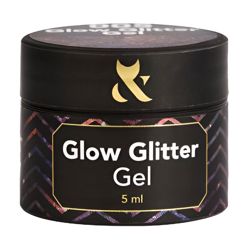Глітер для дизайну нігтів F.O.X Glow Glitter Gel 005, 5 мл